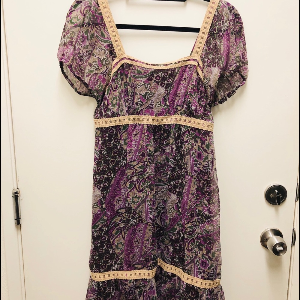 Ann Taylor Loft Mini Dress Boho Chic